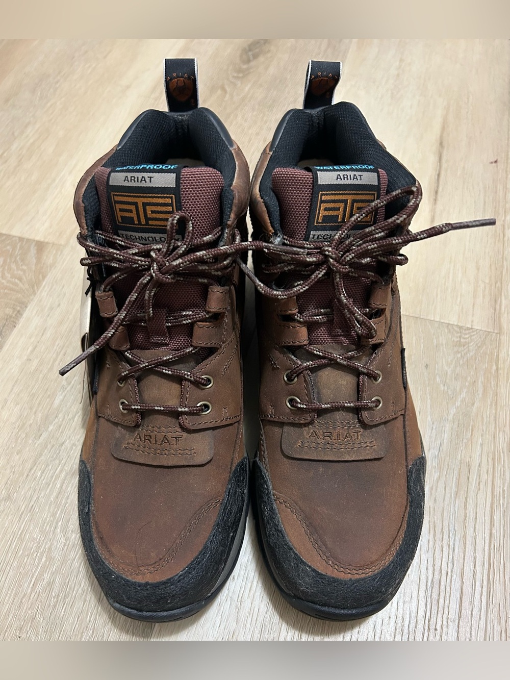 Ariat Brown and Black Men’s Lace-Up Work Boots